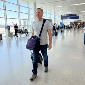 Ricardo Beverly Hills Big Sur Collection Travel Bag Purple Black